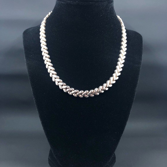 Italy 925 chevron link choker - Picture 5 of 12